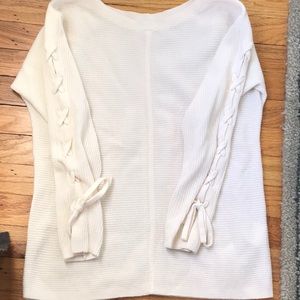 Club Monaco xs cashmere sweater with tie sleeves